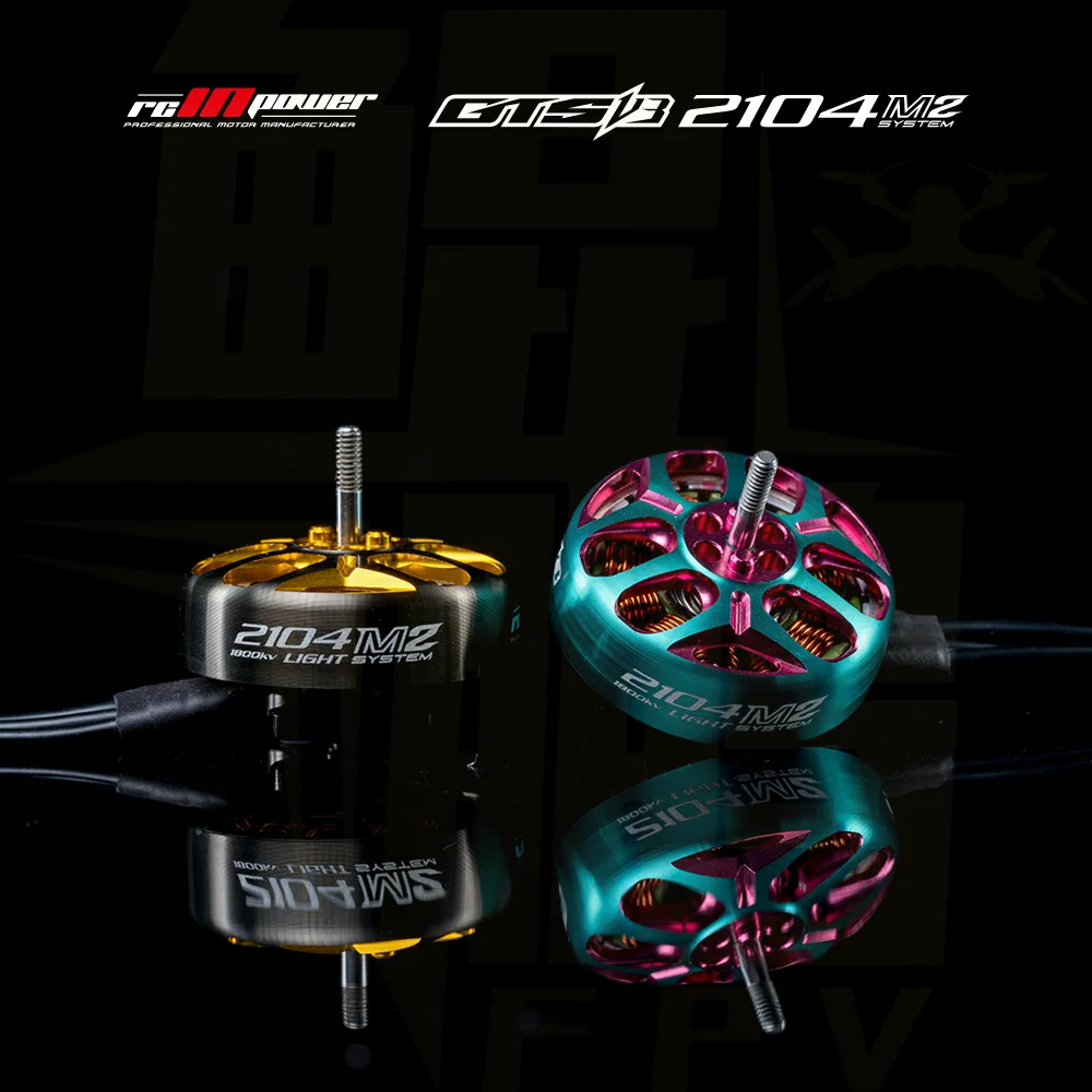 

4PCS RCINPOWER GTS V3 2104T 2104 M2 3000KV 4S 1800KV 6S Brushless Motor for RC FPV Racing Freestyle Drones DIY Parts