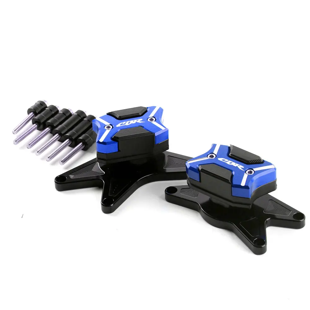 Blue Motorcycle Frame Sliders Engine CNC Slider Moto Motocross Crash Pad Falling Protector Guard Cover For HONDA CBR1000RR 2008 - Цвет: Blue