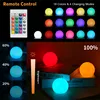 1/6PC Floating Garden Ball Light Swimming Pool Lights 16Color   Waterproof Lawn Lamp Pool Toy Outdoor Party Wedding bar Decor 3