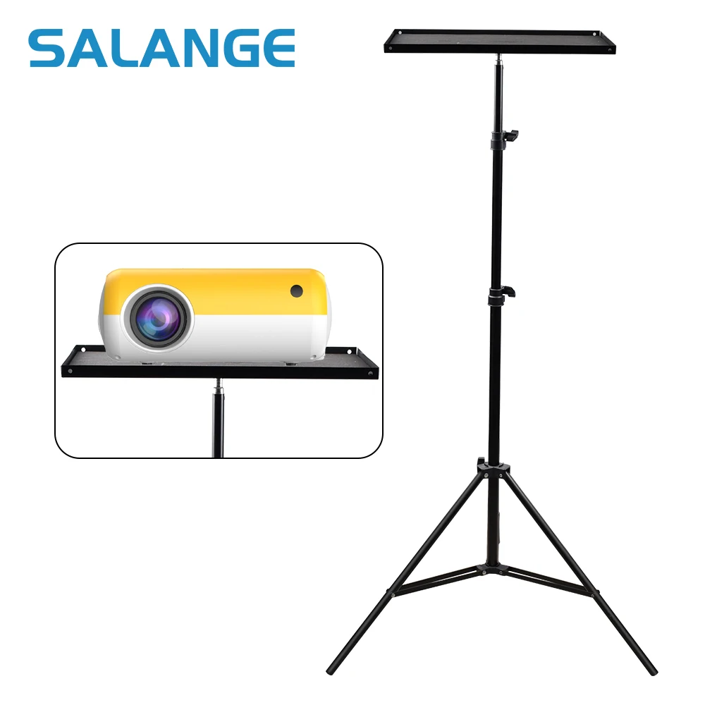 Soporte para Proyector, trípode de viaje, altavoz extensible de 110cm y  160cm, accesorios de montaje de cabeza esférica para portátil, cámara DSLR,  para exteriores - AliExpress