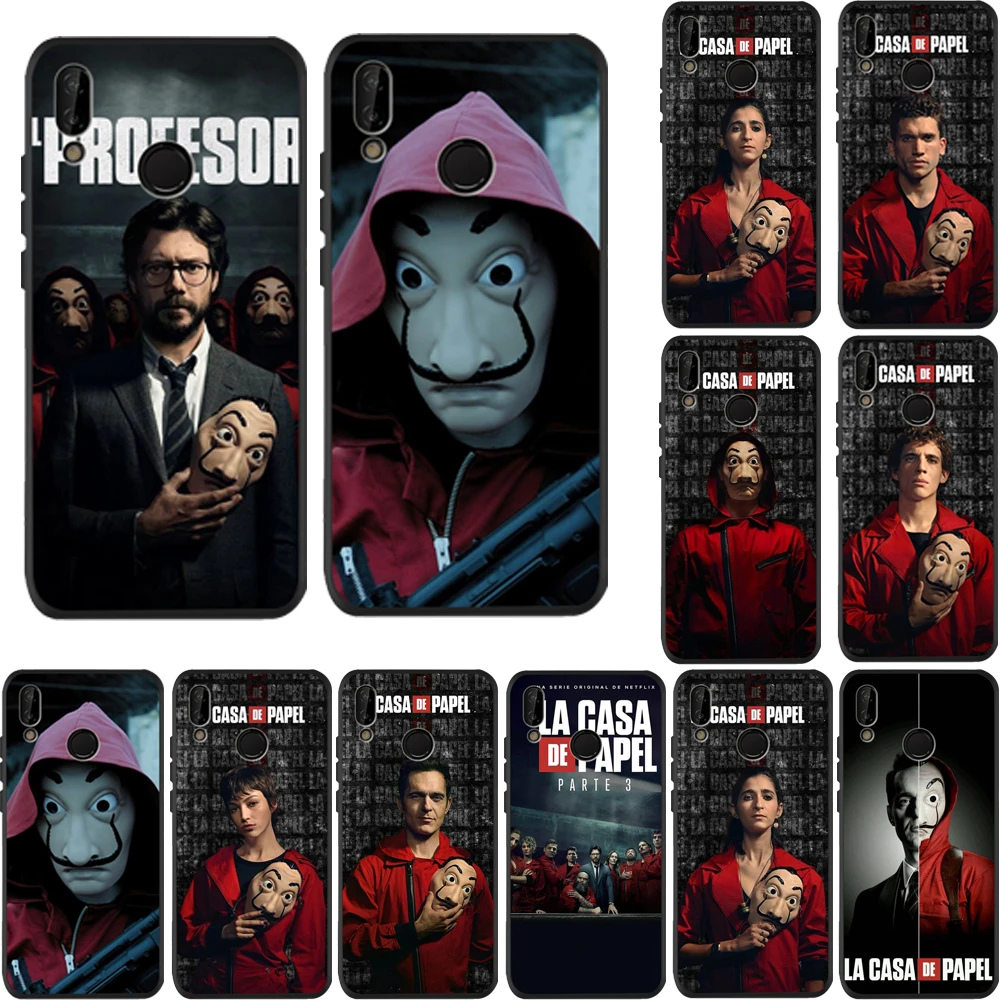 Чехол для Телефона iPhone 6 6S 7 8 Plus X XS Max XR 11 Pro 5 5S SE Испания ТВ La Casa de papel черный чехол