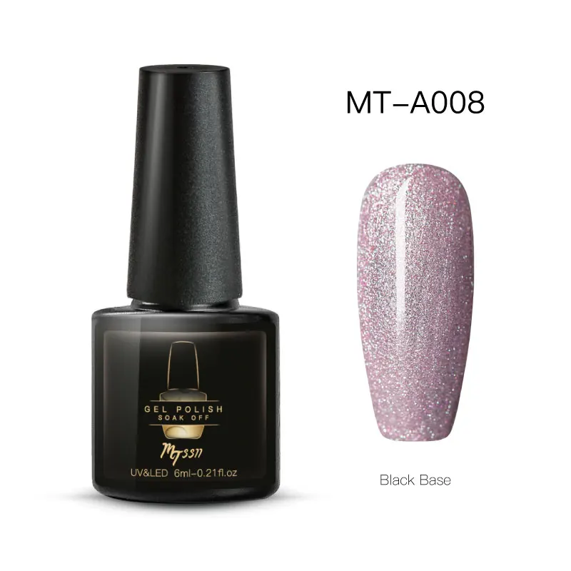 Mtssii Блеск УФ набор гель-лаков для ногтей розовый цвет серия Led гель лак для ногтей 6 мл Полупостоянный лак для ногтей блестки гель - Цвет: HHS07184