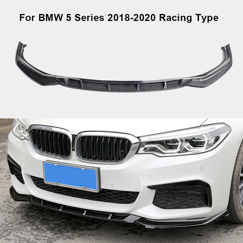 For BMW 5-Series G30 G31 G38 540i M Sport 3Piece Car Front Bumper Lip Splitter Diffuser Body Kit Spoiler Guard Protection | Автомобили и