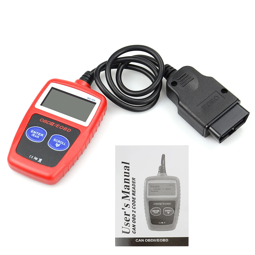 MS309 OBD2 Scanner Multi-languages Automotive Scanner Engine Diagnostic Tool ODB 2 EOBD MS309 Auto Diagnostic Scan Tool MS309 car battery trickle charger