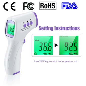 

1 pcs HT801 non-contact temperature tool High Precision Thermometer Industrial Temperature Meter