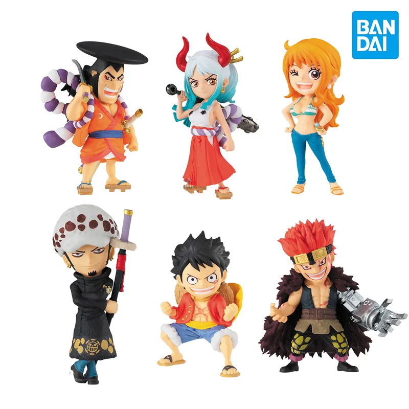 Bandai One Piece Monkey D. Фигурки героев аниме Luffy козуки Oden Yamato Eustass Kid Trafalgar Law Gashapon подарок
