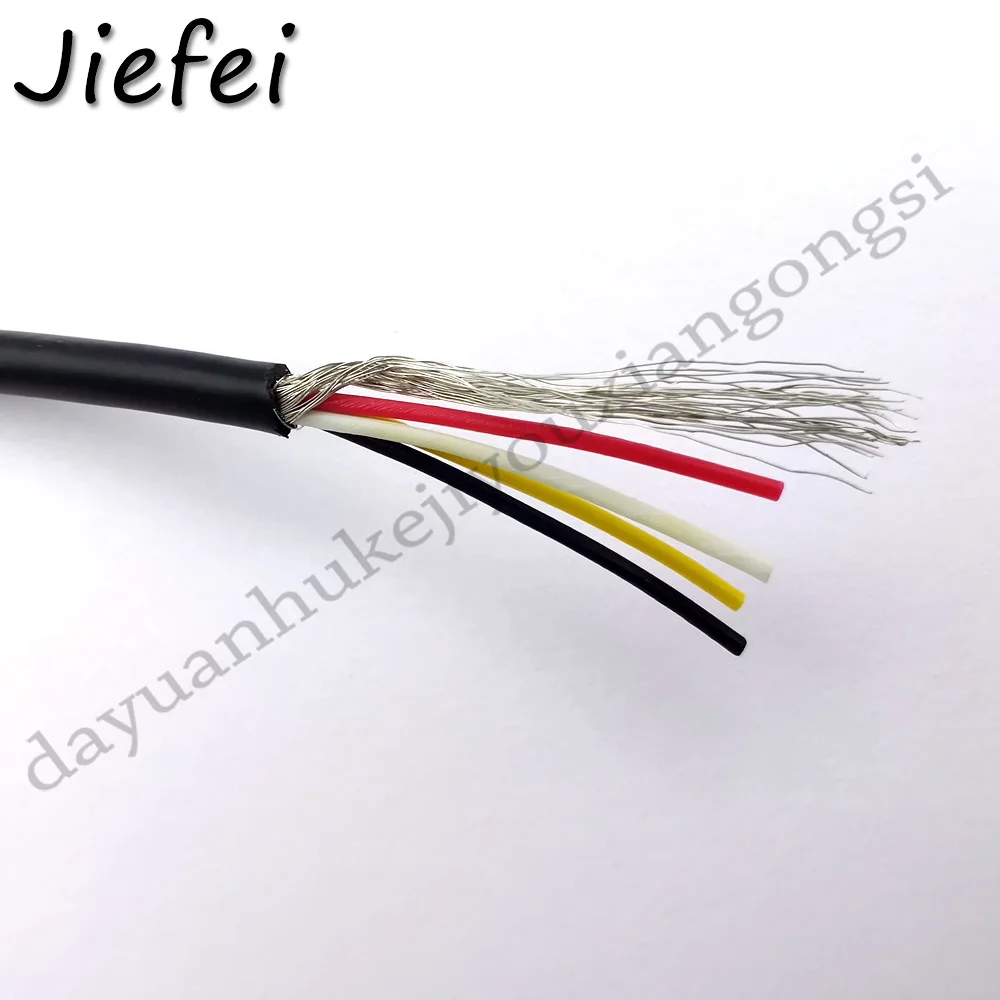 1 Катушка 300 м черный кабель 28AWG 4 ядра экран ПВХ В продажа|Электрические провода| |