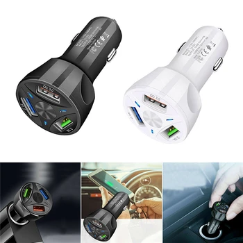 

1x 3-Port USB Adapter LED Display QC 3.0 Fast Charging Accessories