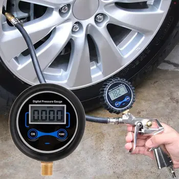 

1/8NPT Digital Display Head Barometric Pressure Meter Tire Pressure Digital Pressure Gauge Pure Copper Joint