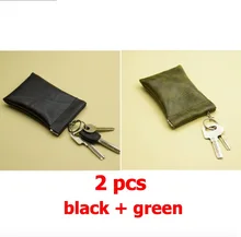  Lralra New Fashion Leather Long Pocket Key Wallet Keyring Coin Purse Women Men Small Short Money Change Bag Little Card Holder 