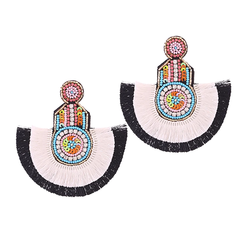 2019 Fashion Crystal Eyes Fringed Drop Dangle Earrings for Women Boho Luxury Bling Tassel Earrings Jewelry Dropshipping Yellow Party 2