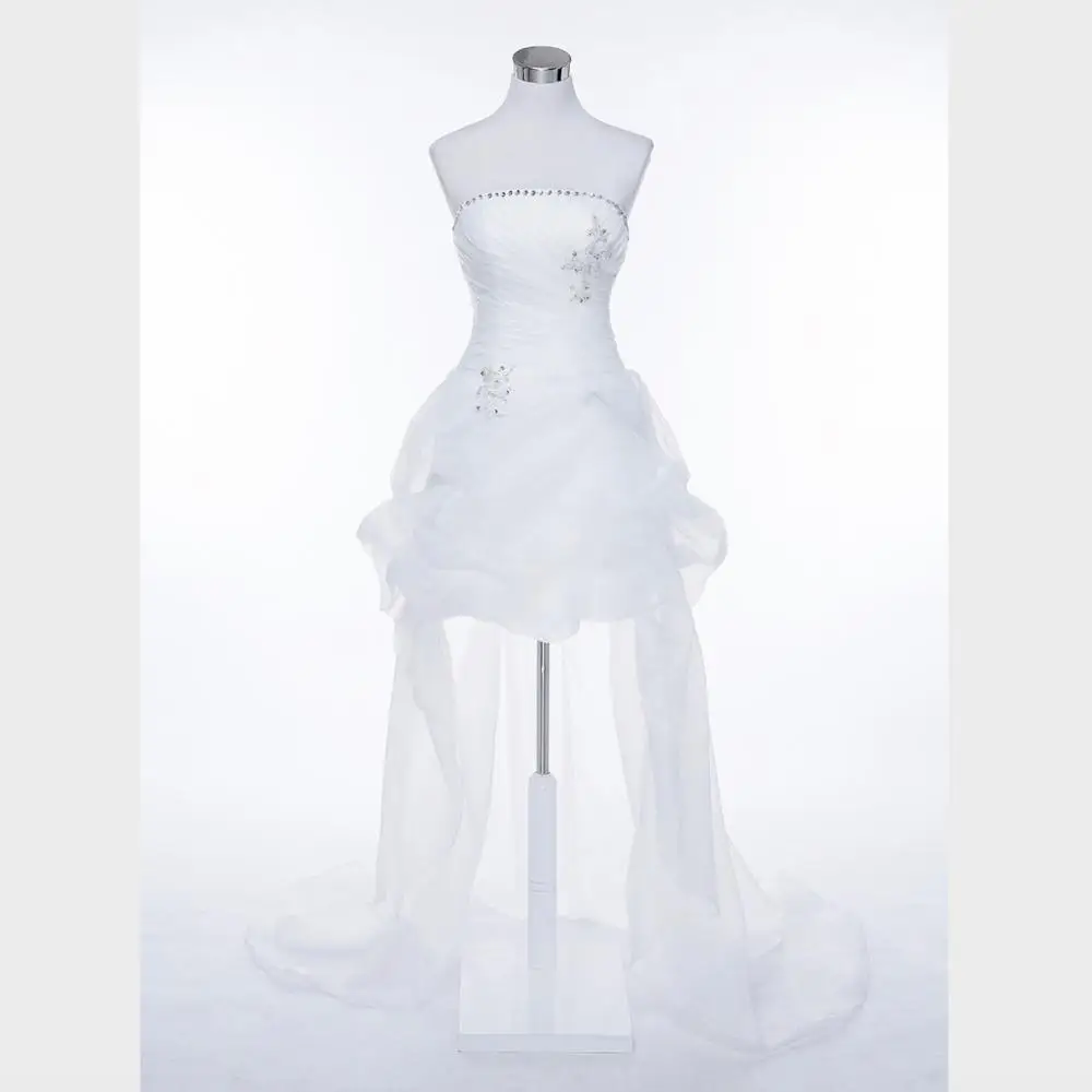 Tanio Popodion suknie ślubne bez ramiączek suknia ślubna wysoka/długa sukienka
