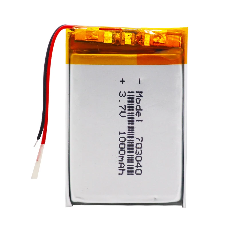 4 шт 3 7 v 1000mAh Li po батарея 703040 перезаряжаемые литиевые батареи для Светодиодный