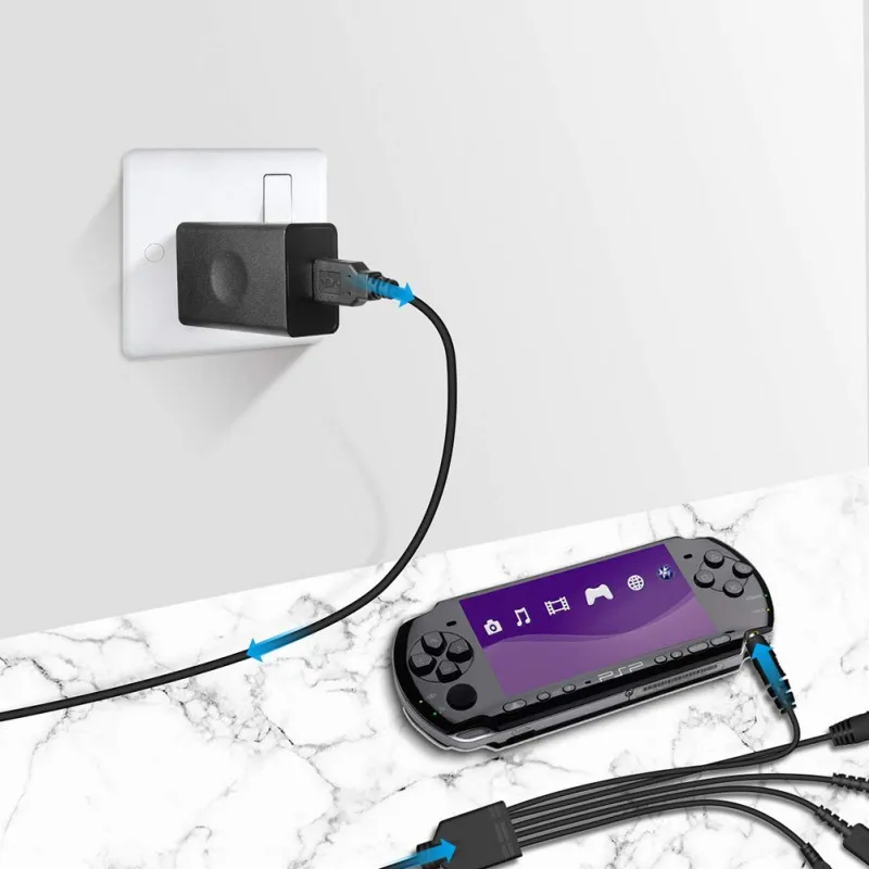 5 в 1 usb зарядный кабель зарядное устройство для nintendo GBA SP для WII U 3DS NDSL XL DSI psp прочный