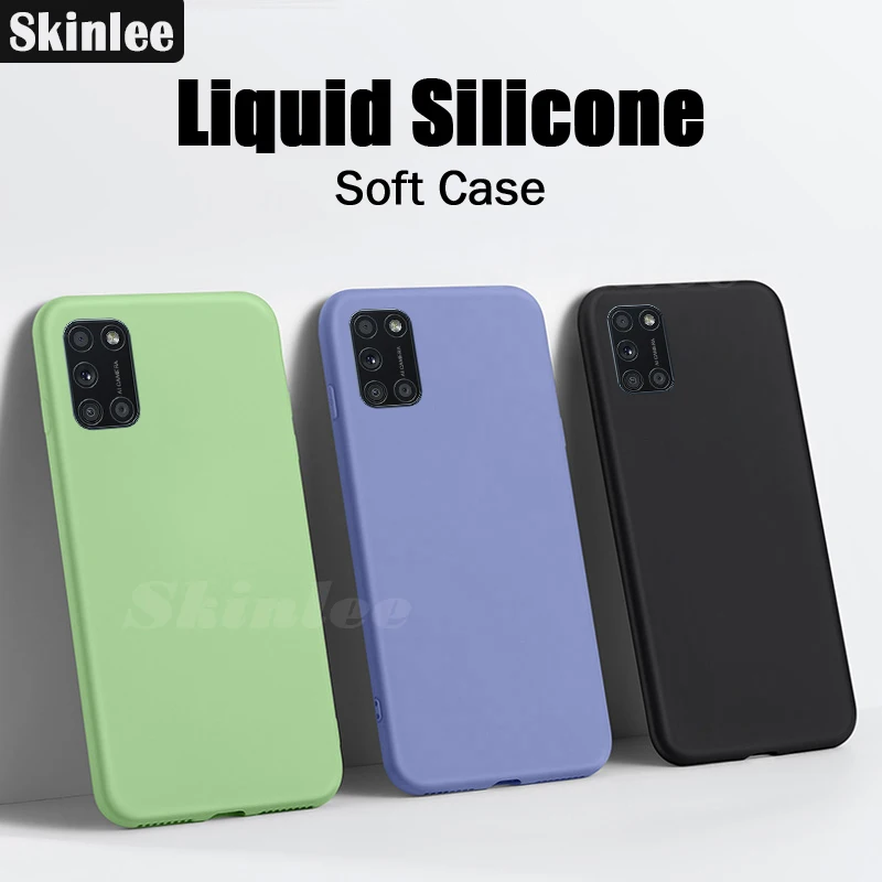 Чехол Skinlee для OPPO A72 защитный мягкий жидкий силиконовый чехол A52 ударопрочный