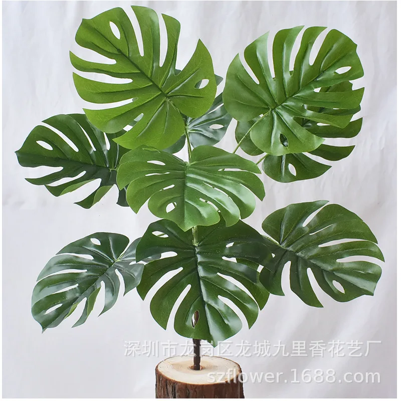 

Branches Simulation Turtle Leaf Green Plant Artificial Plants Simulative Tropical Palm Plants Fake Party Plant Home Decoration