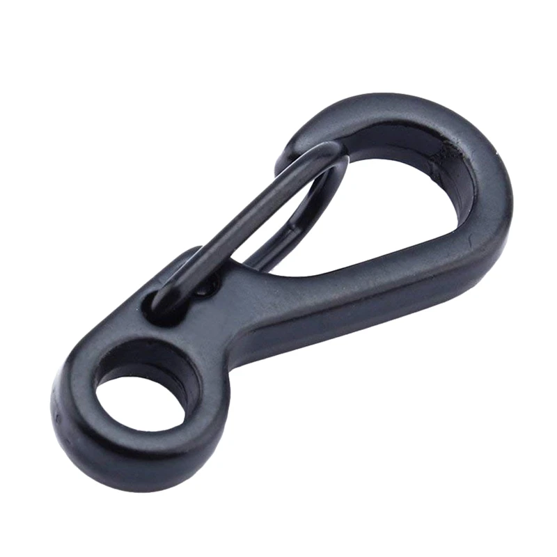 

12pcs/Lot Black Mini SF Carabiners Spring Backpack Clasps EDC Keychain Carabiner for Climbing Camping Bottle Hooks Paracord Surv