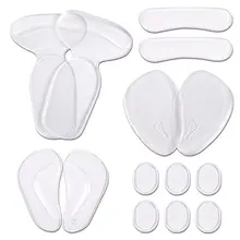 Новая невидимая прозрачная подушечка на высоком каблуке, пять в одном костюме, анти-износ, амортизирующие наклейки для ног