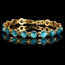 Новое модное ювелирное изделие, кошачий глаз, браслеты с камнями, медобеспечение, магнитный браслет для женщин и мужчин, покрытые браслеты