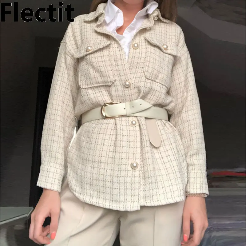 Flectit Shacket Women With Gold Thread 