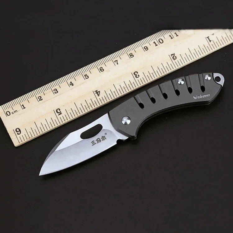

Sanrenmu 4108 Mini Keychain Knife Pocket Knife fruit Knife for camping Survival Tactical Utility Tool EDC Knife