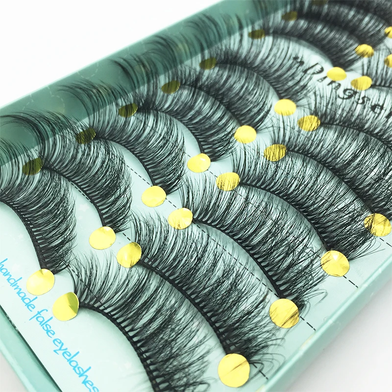 Description Picture 3 of item10/5pairs natural false eyelashes fake lashes long makeup 3d mink lashes eyelash extension mink eyelashes for Makeup tools New
