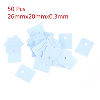 

50 Pcs TO-3P Silicone Thermal Pad Sheets Transistor Insulation Pad Sheet Silicone Insulator