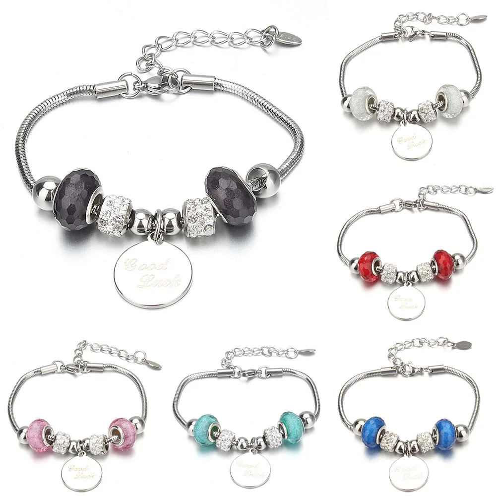 Новый модный браслет с подвесками и браслеты на удачу, 6-дневные брендовые браслеты для женщин, ювелирные изделия для девушек, дружеский подарок