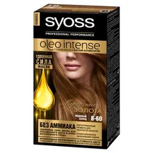 Краска для волос Syoss Oleo Intense, тон 8-60, медовый блонд, 115 мл