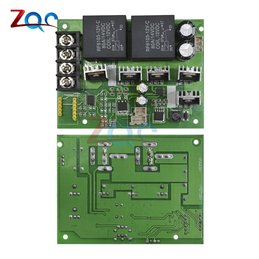 PWM контроллер скорости мотора постоянного тока DC10-55V цифровой дисплей 0~ Регулируемый приводной Модуль входного сигнала макс 60A 12V 24V 36V 48V