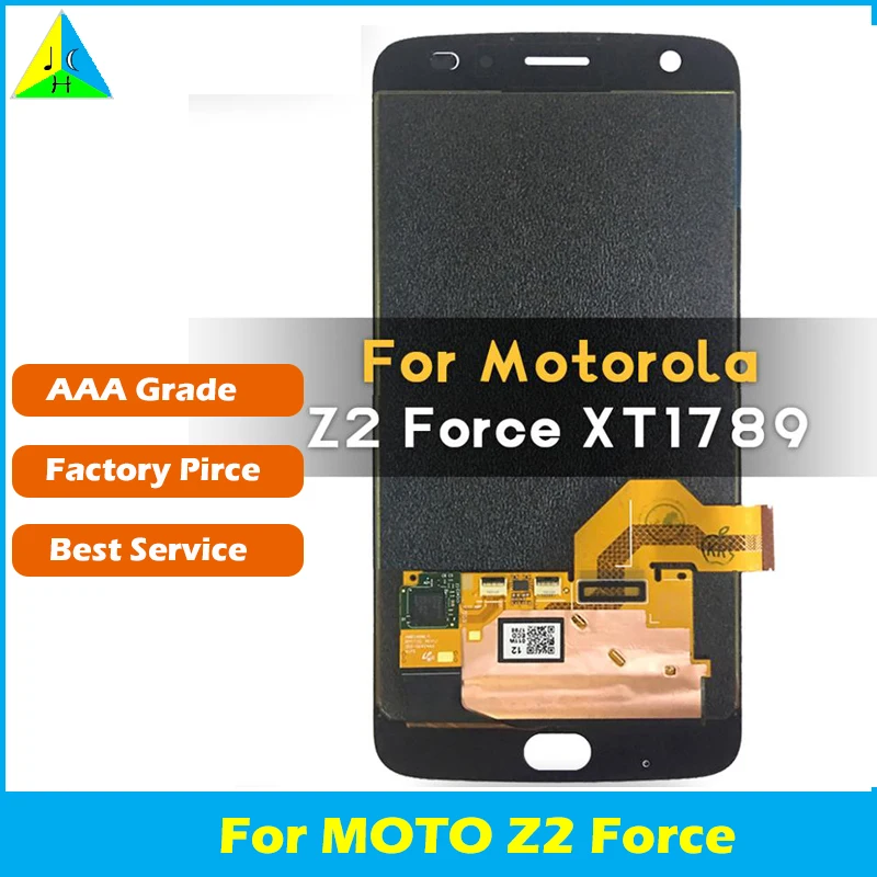 

5.5 inch AAA Grade For Motorola Moto Z2 Force With Screen Digitizer Assembly For Moto Z2 Force For Display No Dead Pixel