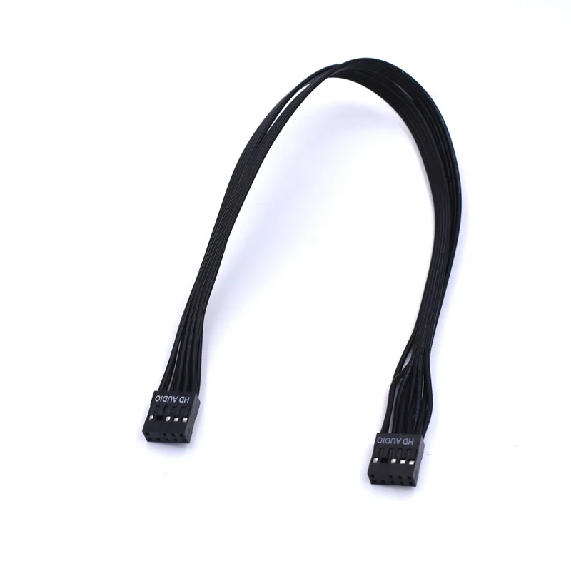 Motherboard HD Audio 9Pin Female to Female Extension Cable 30CM 50CM 24AWG