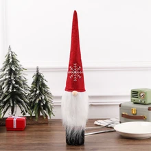 Новое поступление Рождественская гостиничная барная креативная бутылка для вина Санта-Клауса, крышка для бутылки вина, Рождественская крышка Санта-снеговик, вечерние декоративное украшение