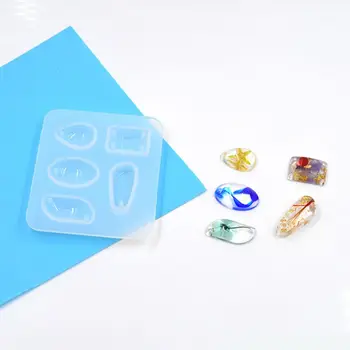 

Pendant Mould with Hole DIY Handmade Crystal Epoxy Silicone Droplet Glue Ellipse Bracelet Pendants Making Molds