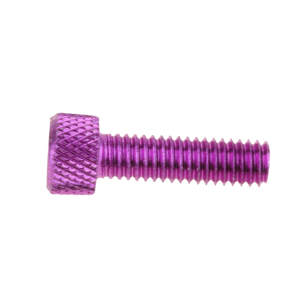 10pcs M6 x 20mm Pitch Alloy Steel Hex Bolt Socket Head Cap Screws Purple