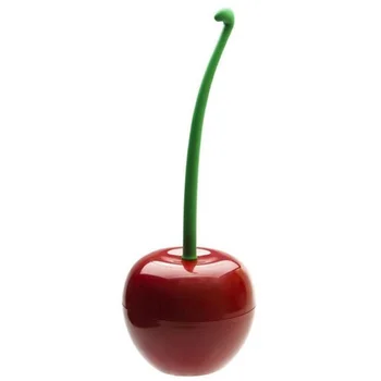 

Bathroom Cleaning Hotel Cherry Shaped Portable Home Long Handle Practical With Holder Lovely Toilet Brush