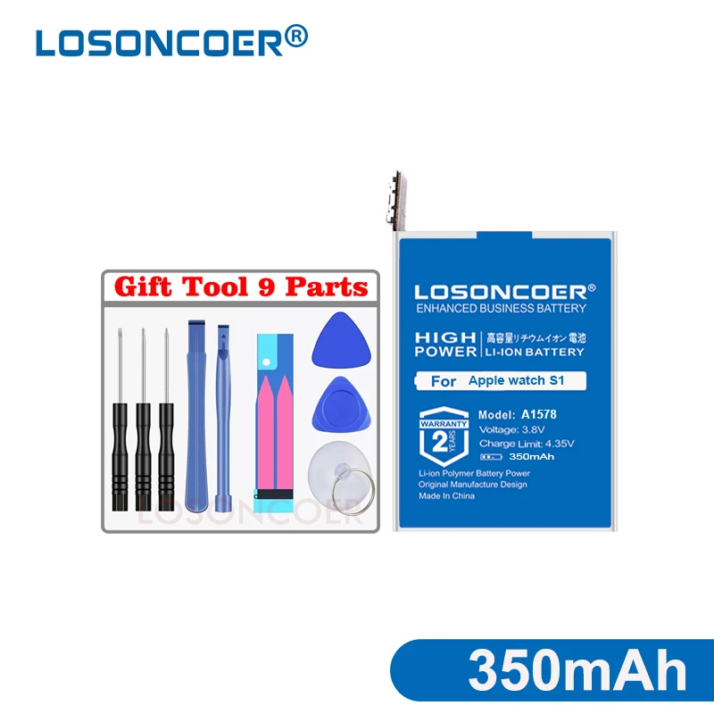 For Series 1 38mm Аккумулятор LOSONCOER 460 мАч A1761 для Apple watch Series 1 Series 2 38 мм 42 мм реальная емкость Series1 Series2 батарея+ Бесплатные инструменты - Цвет: For Series 1 38mm