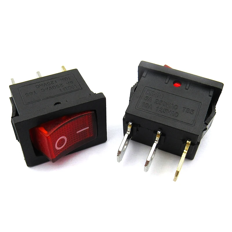 5pcs/lot Rocker switch boat power switch three feet two files 3 feet 2