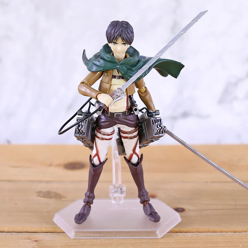 Аниме атака на Титанов Eren Mikasa Ackerman Levi/Rivaille Figma ПВХ фигурка модель игрушки|attack on titan