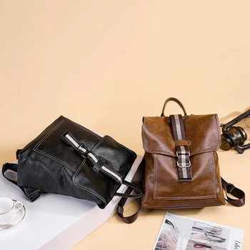 

New Fashion Multi-Function Ladies Backpack Vintage Large-Capacity Backpack Backpacks