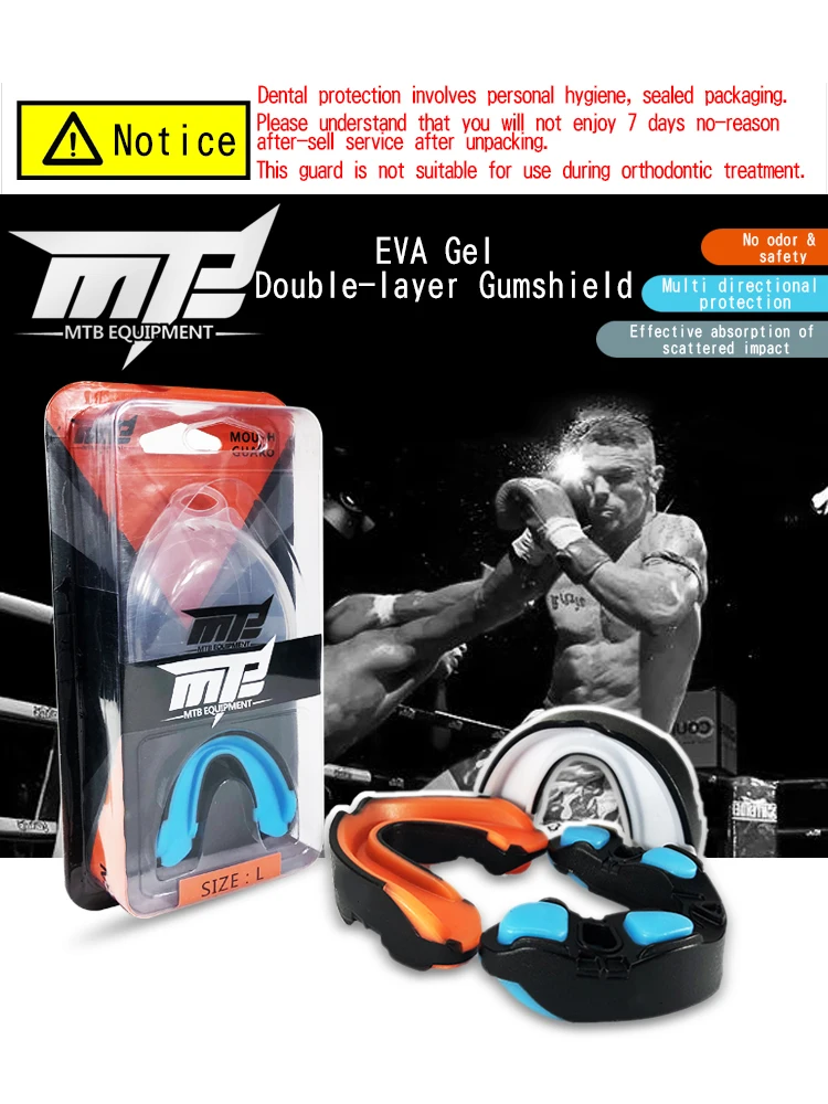 1 pçs esporte protetor de dentes protetor de boca eva protetor de dentes crianças boca protetor de boxe protetor bucal cinta boxe karate dentes protetor 2021