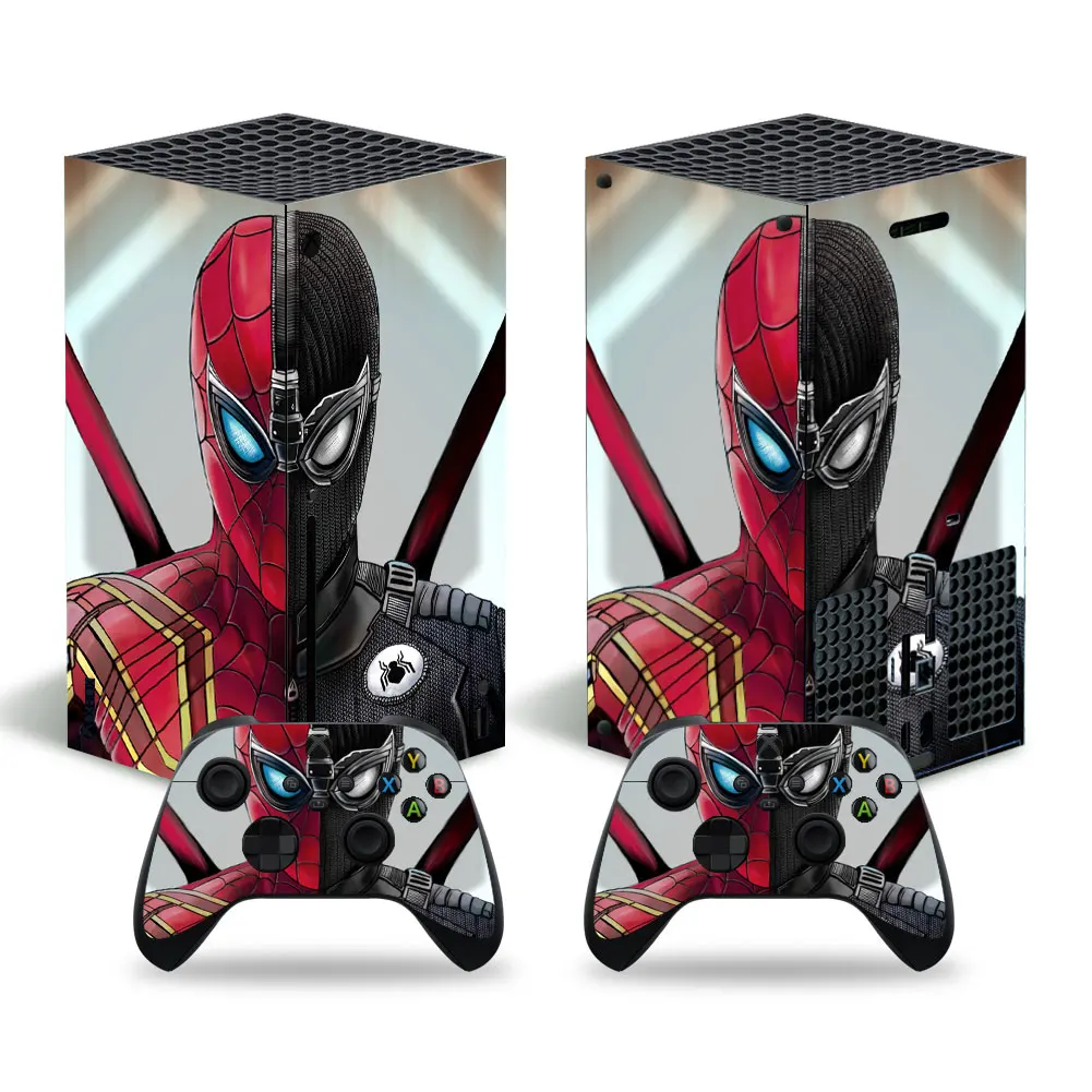 2021 Marvel Iron Man Skin Sticker Decal Cover for Xbox Series X Console and 2 Controllers Xbox Series X Skin Sticker Vinyl 