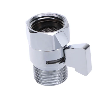 

Shower Head Shut-Off Valve Polished Handheld Flow Contol Chrome T-adapter Valve for Bidet Sprayer Shower Head Hand Shower A30