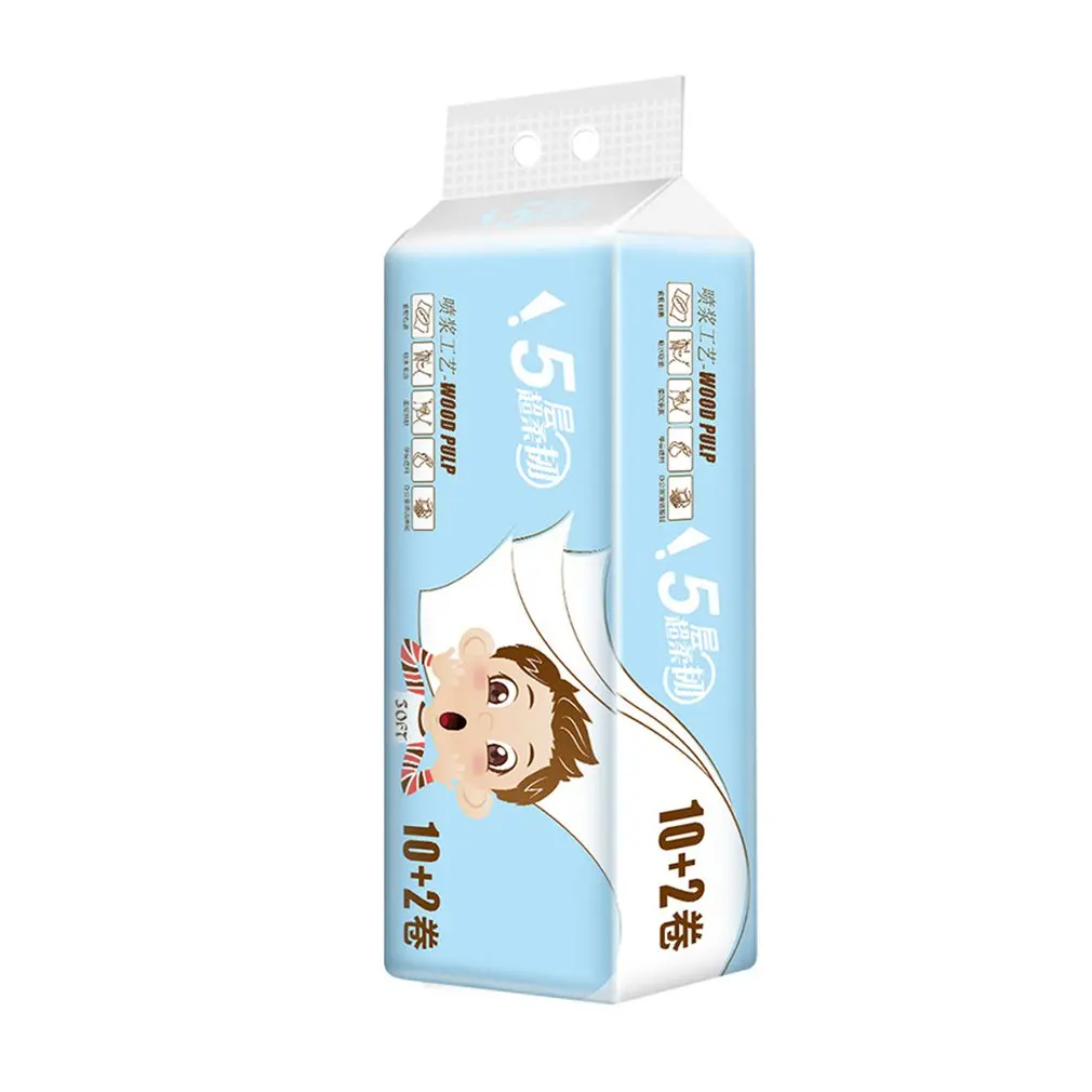 

Home Use 12 Rolls Toilet Roll Paper Home Bath Toilet Roll Paper Primary Wood Pulp Toilet Paper Tissue Roll