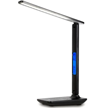 

Promotion! Dimmable LED Desk Lamp with Wireless Charging LCD Display USB Charging Port, Adjustable Color & Brightness Levels