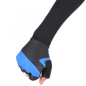 

Sun Protection Cycling Gloves with Long Sleeve Anti-UV Anti-Skid Half Finger Outdoor Sports Gym Fitness Gloves with Arm Sleeve