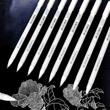 Ручка для рисования, ручка для шин, ручка для хайлайтера, ручная роспись, белые ручки, ручка для рисования акварелью, тонкая Марка, крючок, линия, водонепроницаемые художественные принадлежности