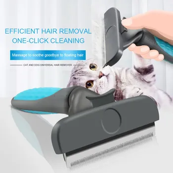 

Pet Hair Remover Roller Dog Cat Hair Cleaning Brush Removing Dog Cat Hair Shedding Trimmer Comb For Dogs Cats Pet Supplies M