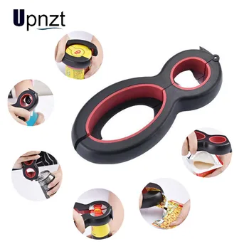 

6 in 1 Multi Function Can Opener Bottle Openers Stainless Steel Jar Gripper Can Wine Beer Lid Twist Off Jar Opener Claw