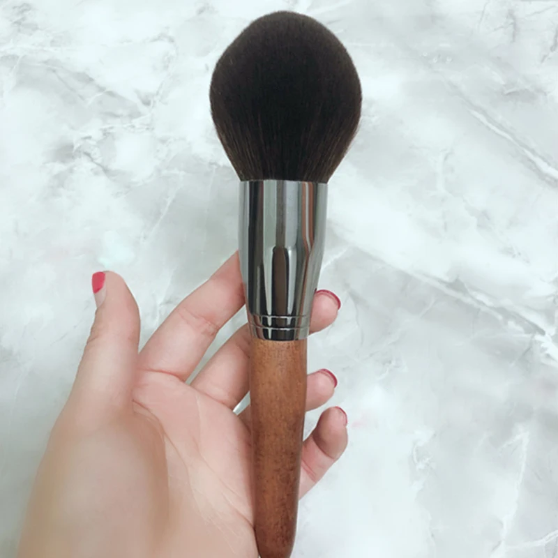 powder brush BBL Pro Высококачественная Кисть для макияжа Кабуки, кисть для нанесения рассыпчатой/компактная пудра, мягкая и пушистая Кисть для макияжа лица для растушевки румян - Handle Color: powder brush
